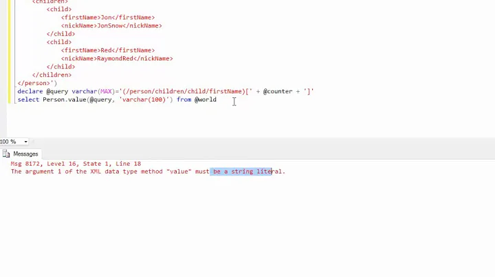 SQL Server - Searching XML Column Nodes - Pt1