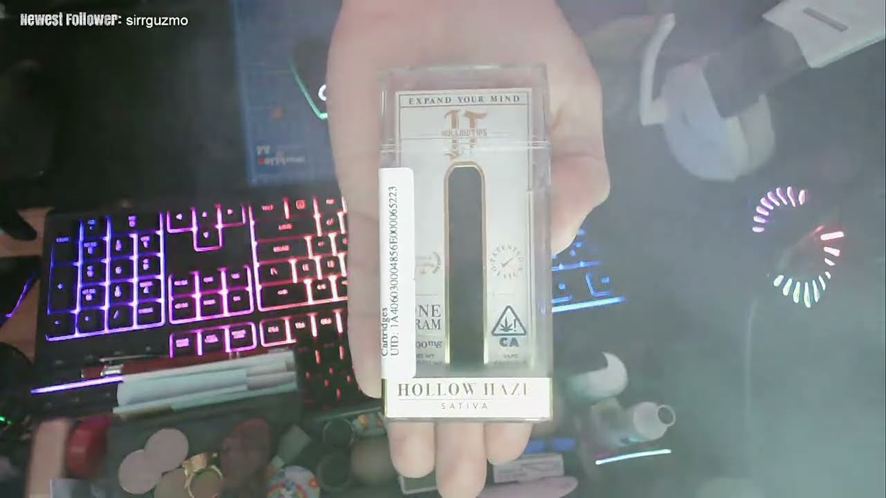 ☁ Opening Hollowtips Hollow Haze 1g Cart 👀 Hand Cam . Clouds ✔️