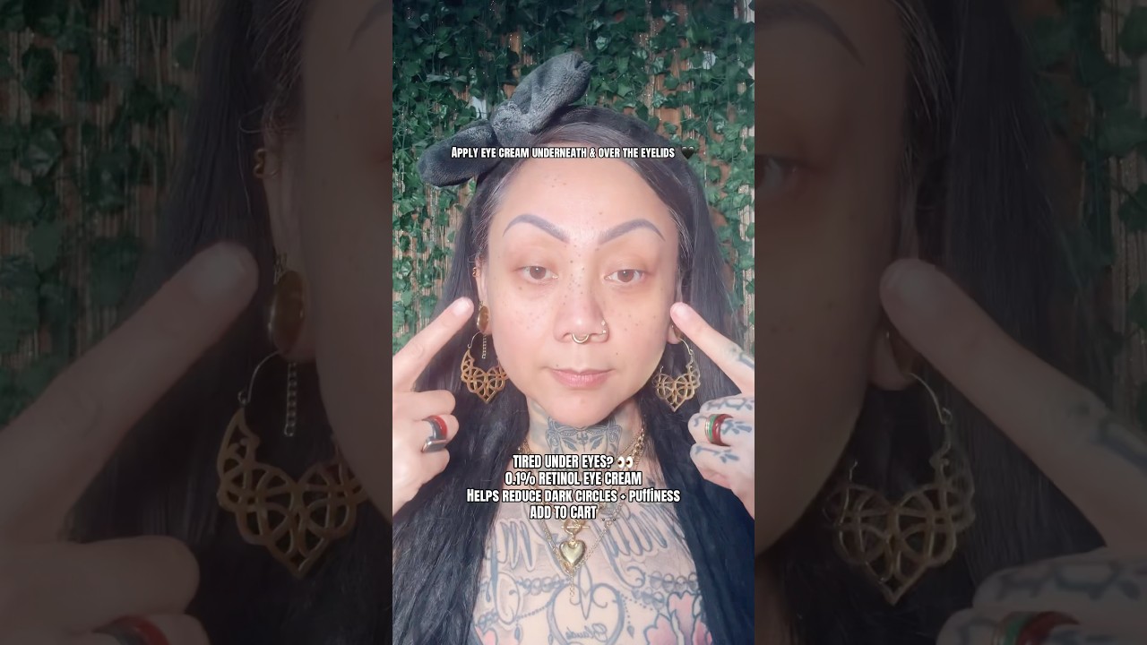 Retinol Eye Cream for Dark Circles & Puffiness 👀✨TT link: 