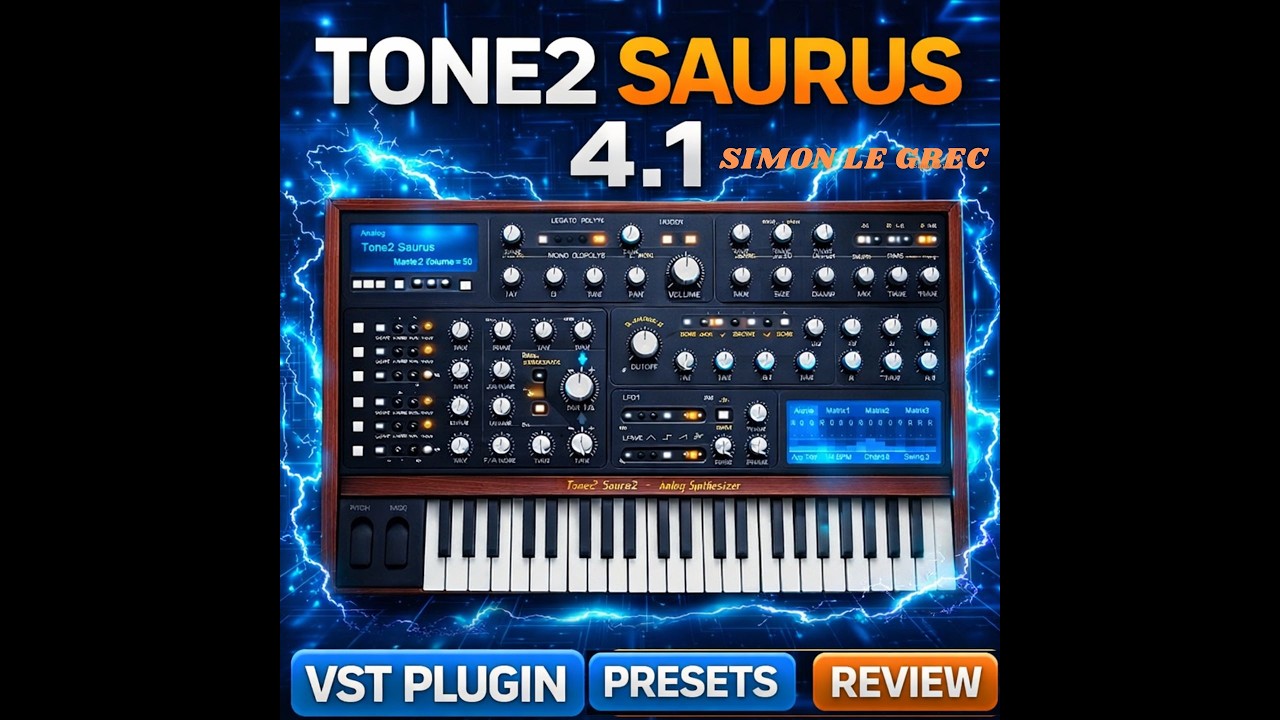 Tone2 Saurus Update 4.1 – Powerful Analog Sound - YouTube