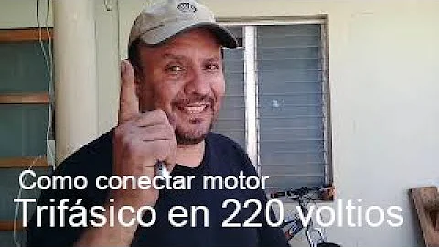 Como configurar um motor trifásico para alimentação em 220V?