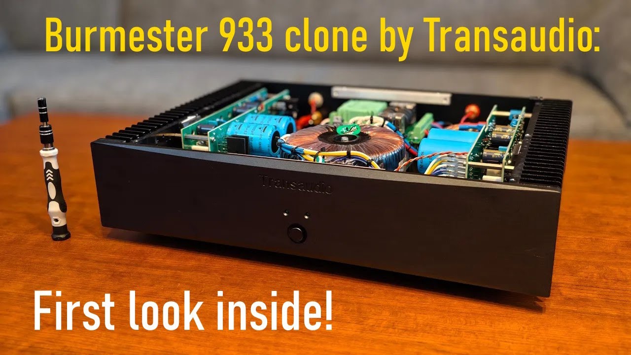 Transaudio Burmester 933 stereo amplifier clone inside and build quality - First look video!