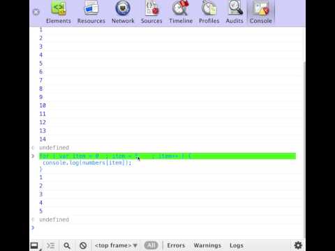 Javascript Arrays 02 Iterating through arrays