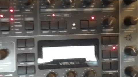 access Virus ti 2 midi control synth Logic x