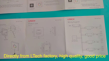 LTech EDT3 DALI RGB touch panel master controller - happyttt.com