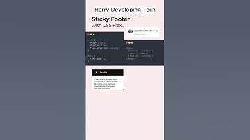 🔧 How to Create a Sticky Footer with CSS Flex! 📐 ||#shorts #shortsvideo #video #memes #video #fyp