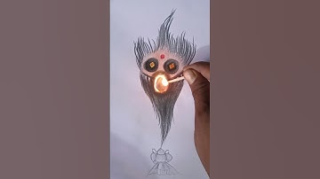 Devi Maa Drawing ✨ | Easy Goddess Durga Face Sketch | Navratri Special Art #shorts