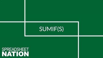 Excel SUMIF and SUMIFS Functions