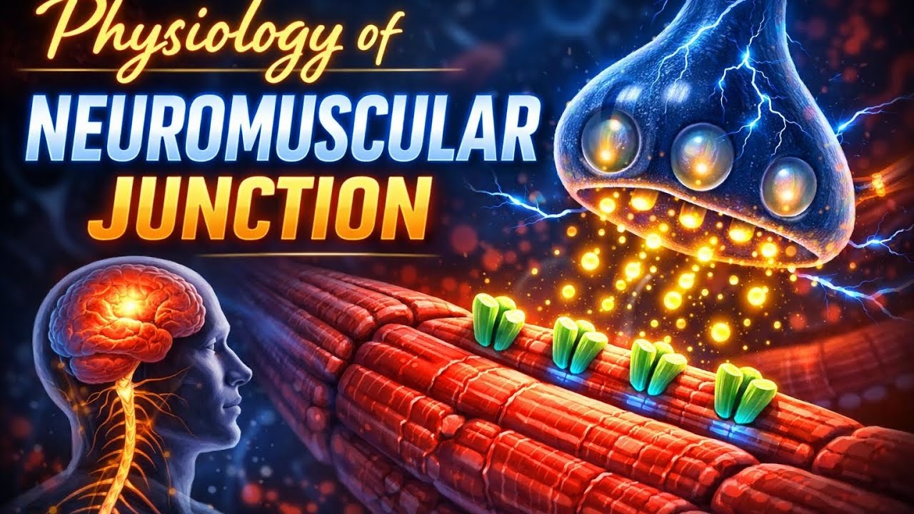 Neuromuscular Junction Physiology Made Easy | NMJ Mechanism Step by Step