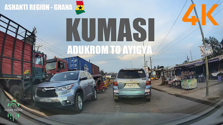 Adukrom To Ayigya Evening Drive Via Asokore Mampong Kumasi Ghana 4K
