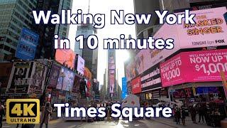 【4K】Walking New York #118 | Times Square | From Broadway \& 42nd St to Broadway \& 48th St | Manhattan