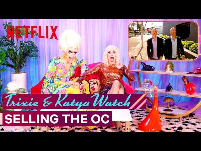 Drag Queens Trixie Mattel u0026 Katya React to Selling the OC | I Like to Watch | Netflix class=