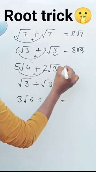 How to solve root | addition subtraction multiplication division of root | Root🔥#shortsfeed #shorts