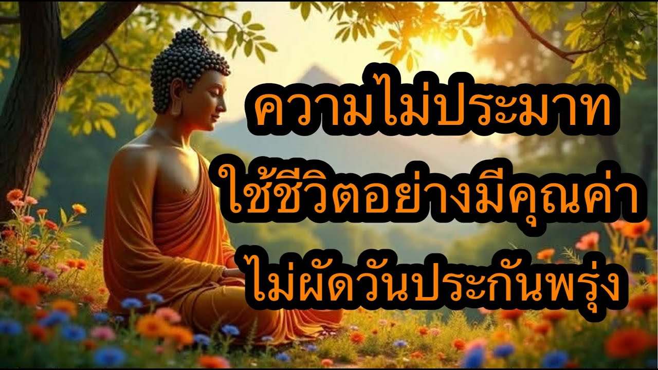 ความไม่ประมาท – ใช้ชีวิตอย่างมีคุณค่า ไม่ผัดวันประกันพรุ่ง | ฟังธรรมยาวอัปปมาโท อมตัง ปทัง