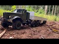 Краз 255 Kingkong RC проверка прицепа ))) Kraz Semitrailer spintires