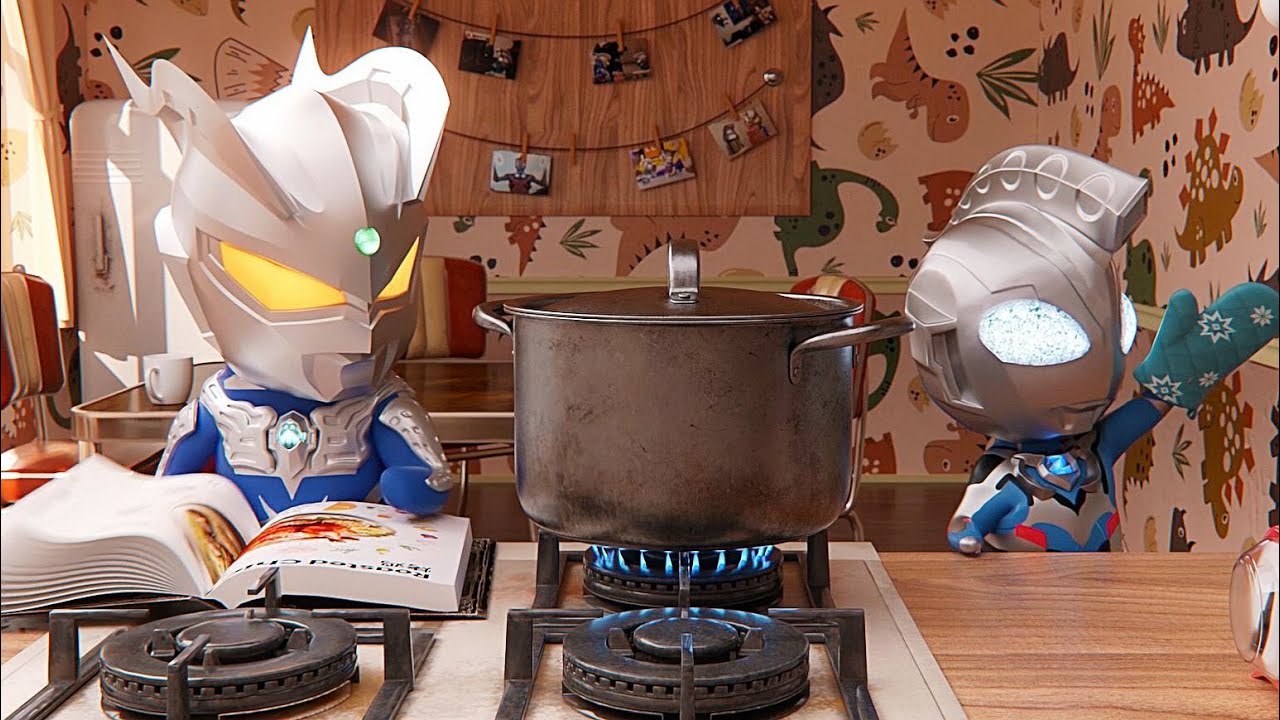 Ультрамен Z и Зеро Бэби: уморительная комедия и странные кулинарные эксперименты двух крошечных с...