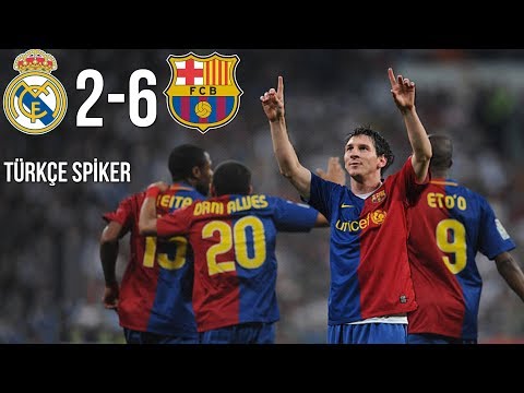TARİHTE BUGÜN: Real Madrid 2-6 FC Barcelona | 2 Mayıs 2009 | Türkçe Spiker • HD