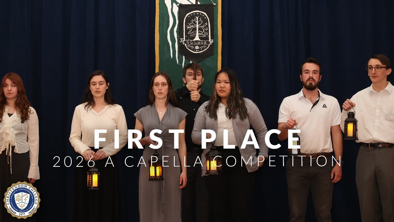 1st Place A Cappella — Christendom’s 2026 A Cappella Competition