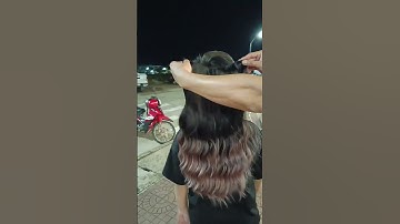 Một chiếc tóc giả kẹp nữa đầu ompere phối hợp hai màu đỉnh chóp #tockep #tocgiadep