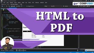 HTML to PDF conversion in Asp.net C# Tutorial (हिन्दी)