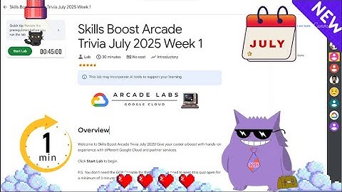 Skills Boost Arcade Trivia July 2025 Week 1 | #2025 | #GSP051 |#qwiklabs |Solution