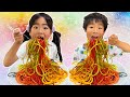 かえであーたんは、カラフルパスタが食べたい! 寸劇 粘土遊び* Colored Noodles