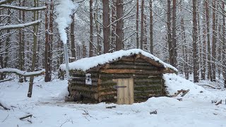Dugout shelter, 3 months of building in the forest, start to finish no talking ASMR
