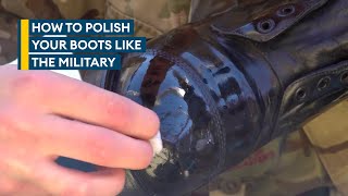 Bull your boots: The art of polishing for a military shine Resimi