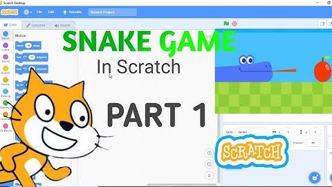 Snake Game in Scratch || Part 1 || How to make a snake game in scratch || Scratch Tutorials || Snake