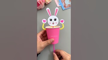 Diy how to make paper cup dancing toys easy method #shorts