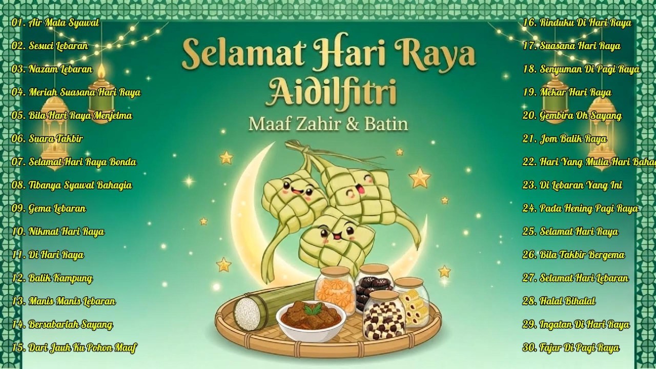 Lagu Raya Evergreen Playlist 🌙 Best Aidilfitri Songs