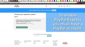 Parallel Payments - PayPal Express - ArtFire Instructionals