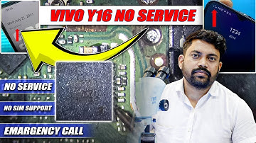Vivo Y16 Network Problem Hardware Solution | No Service / Emergency Call Only Fix 100% Working