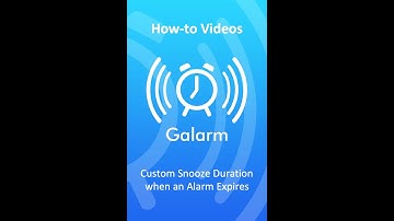 How-to specify a different snooze duration when an alarm expires