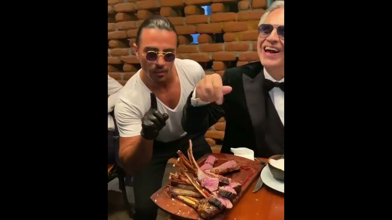 NusrEt Dubai with 24k gold steak cut by #saltbae #nusretdubai