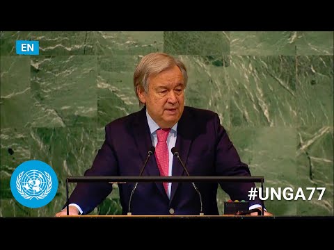 🇺🇳 UN Secretary-General Addresses General Debate, 77th Session (English) | #UNGA