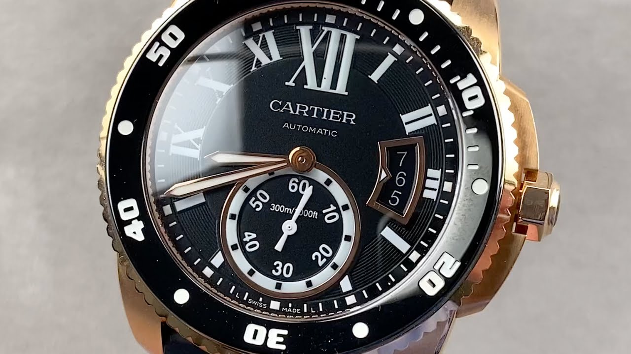 Cartier Calibre de Cartier Diver W7100052 Cartier Watch Review - YouTube
