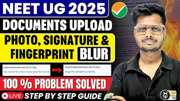 NEET 2025 Document Upload Problem Solved ✅ NEET 2025 Form me Photo & Signature Upload Kaise Kare
