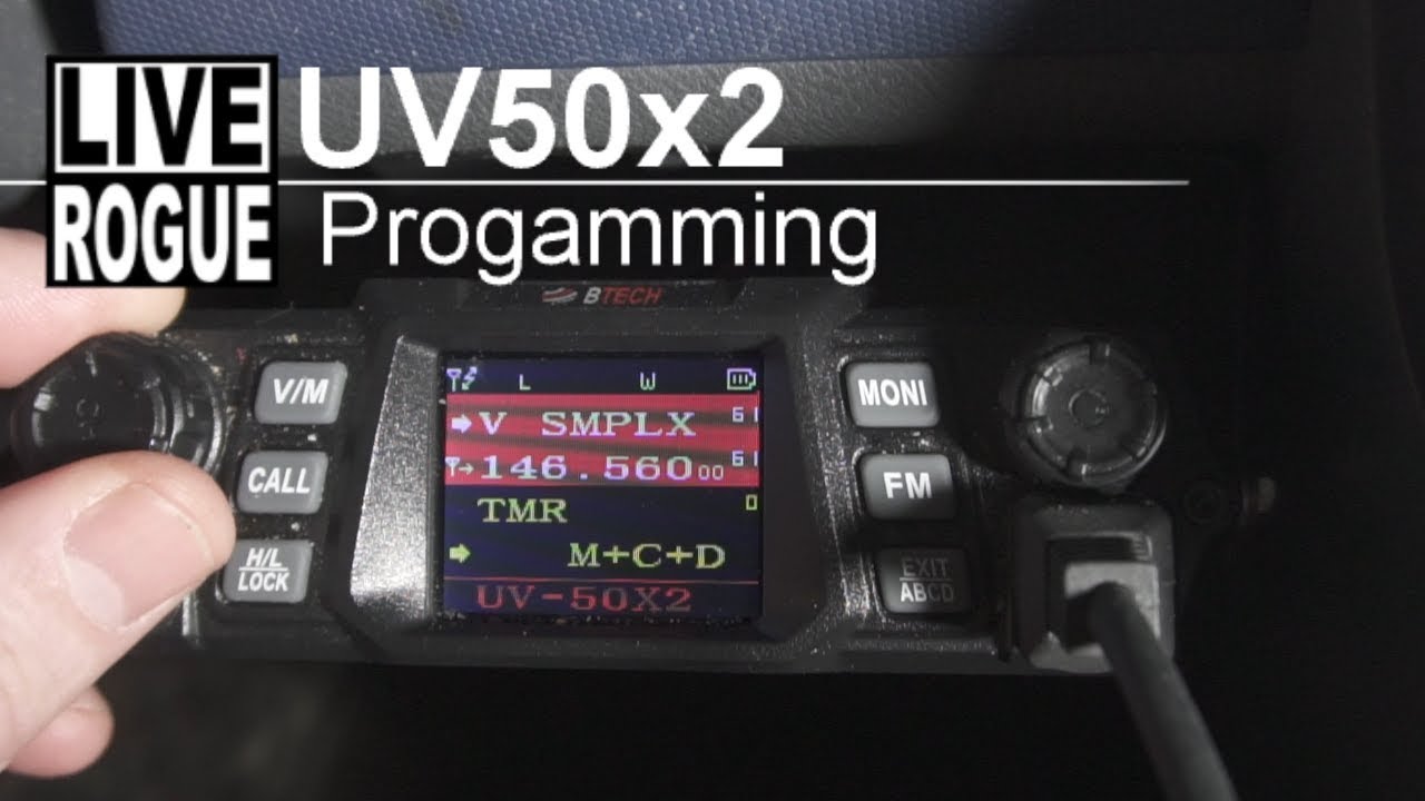 BTECH UV-50x2 Radio Programming to Watch Multiple Channels - YouTube