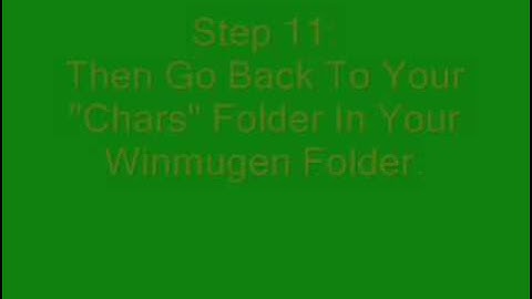 How To Add Characters To Mugen