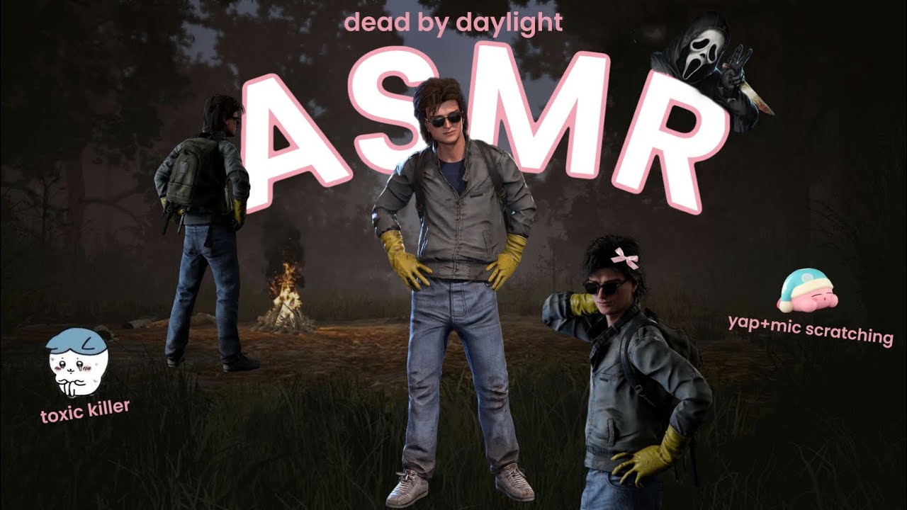 ❀⋆.ASMR GAMING dead by daylight ❀⋆. ( yapping+mouth sounds & mic scratching )⋆𖦹