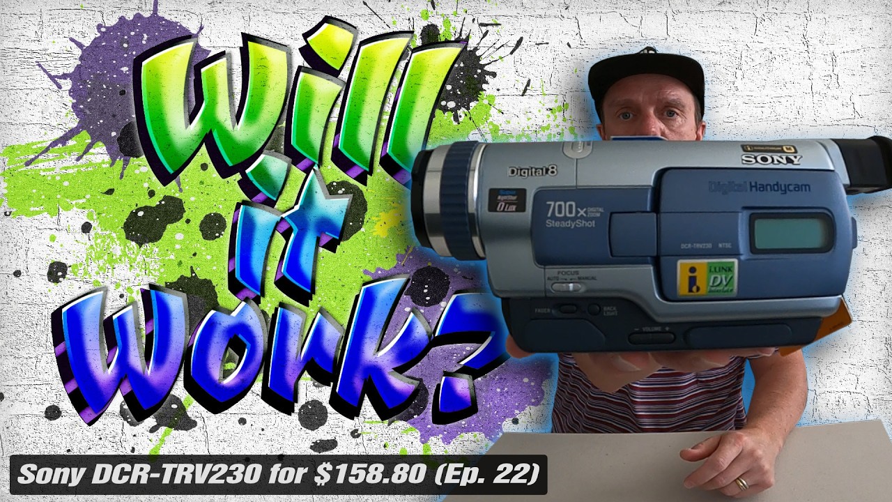 Will it Work? | Sony Handycam DCR-TRV230 Digital8 Camcorder for