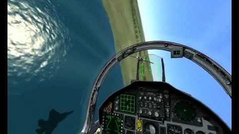 Lock On F15 Eagle low level flight training