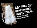 GIRLS 24” HOMECOMING MUM TUTORIAL; attaching ribbon streamers; DIY HOMECOMING MUMS