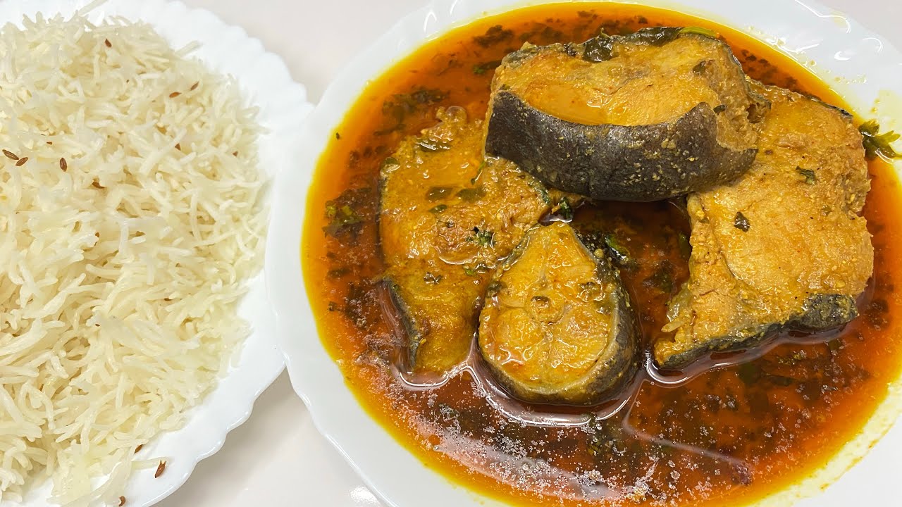 Fish Curry With Zeera Rice Recipe Machli Ka Salan Masala Fish Curry