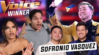 AGAINST ALL ODDS, PHILIPPINES WINS! Waleska & Efra react to Sofronio Vasquez WINNING The Voice USA