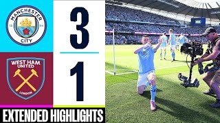 Man City - West Ham Extended Highlights | Premier League 2023/24