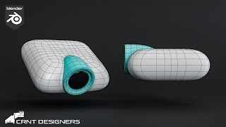 How to combine cylinder and cube to create this design _ blender subdivision surface modeling