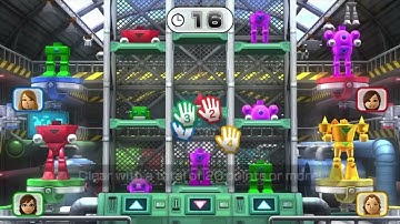 Wii Party U - Assemble Bots - Clearing 20 points or more!
