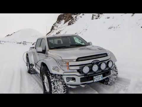 Ford F150 AT44 superior snow performance, test driving the Arctic Trucks in Iceland